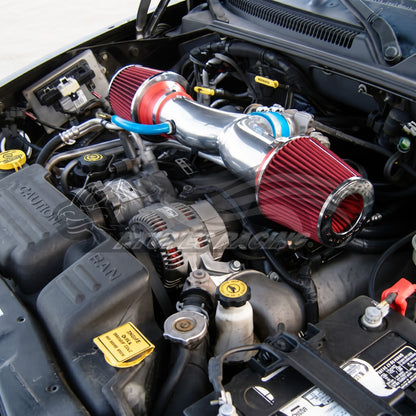 2004-2009 Dodge Durango/Dakota, 2002-2008 Ram 1500, 2004-2007 Jeep Liberty 3.7L/4.7L (Dual) Short Ram Air Intake Kit | Rtunes Racing | SI-DG-07