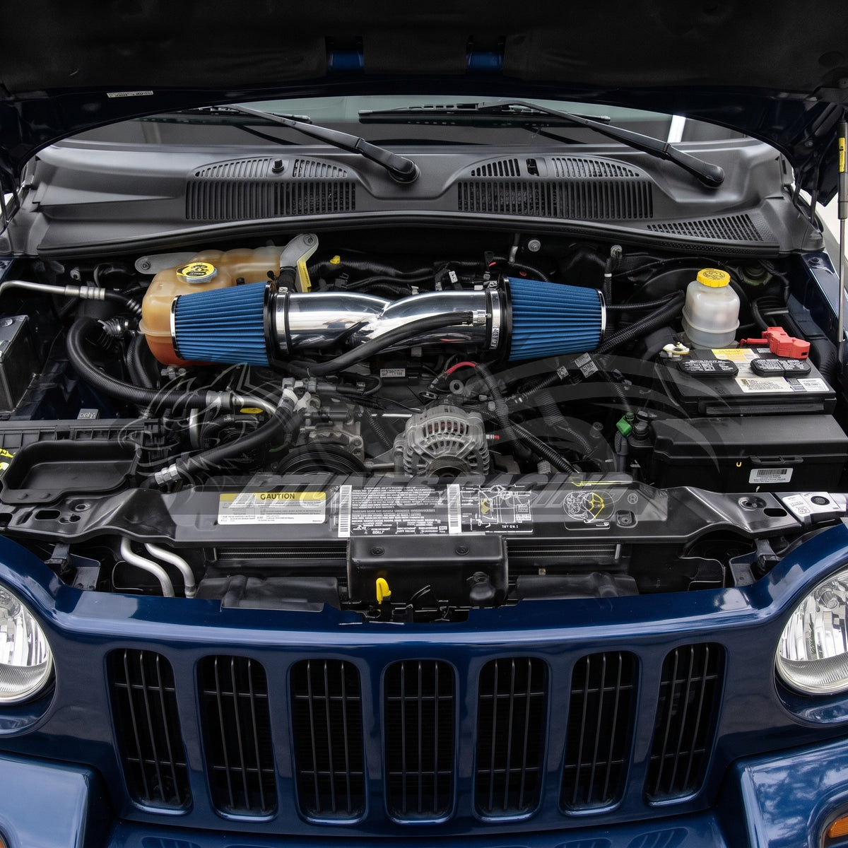 2004-2009 Dodge Durango/Dakota, 2002-2008 Ram 1500, 2004-2007 Jeep Liberty 3.7L/4.7L (Dual) Short Ram Air Intake Kit | Rtunes Racing | SI-DG-07