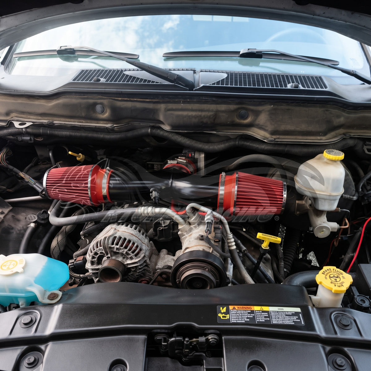 2004-2009 Dodge Durango, 2003-2008 Ram 1500, 2007-2008 Chrysler Aspen 5.7L V8 Hemi (Dual) Short Ram Air Intake Kit | Rtunes Racing | SI-DG-09