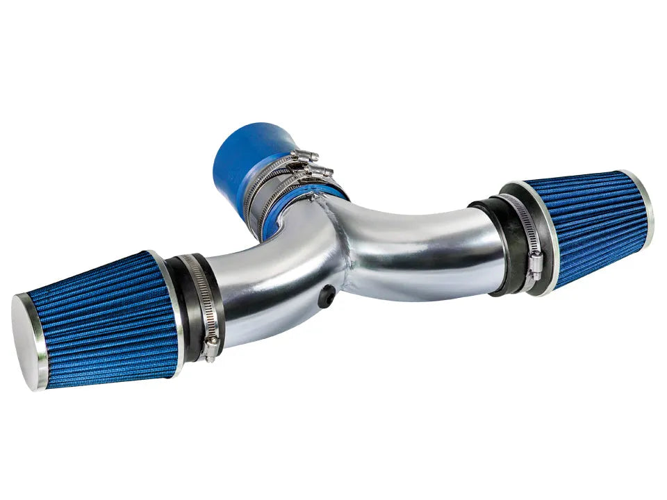 Short Ram Air Intake Kit For 2003-2008 Dodge Ram Hemi 5.7L V8 Dual, 2004-2007 Dodge Durango Hemi 5.7L V8 Dual (With 2 Filters) | Rtunes Racing | SI-DG-09BL