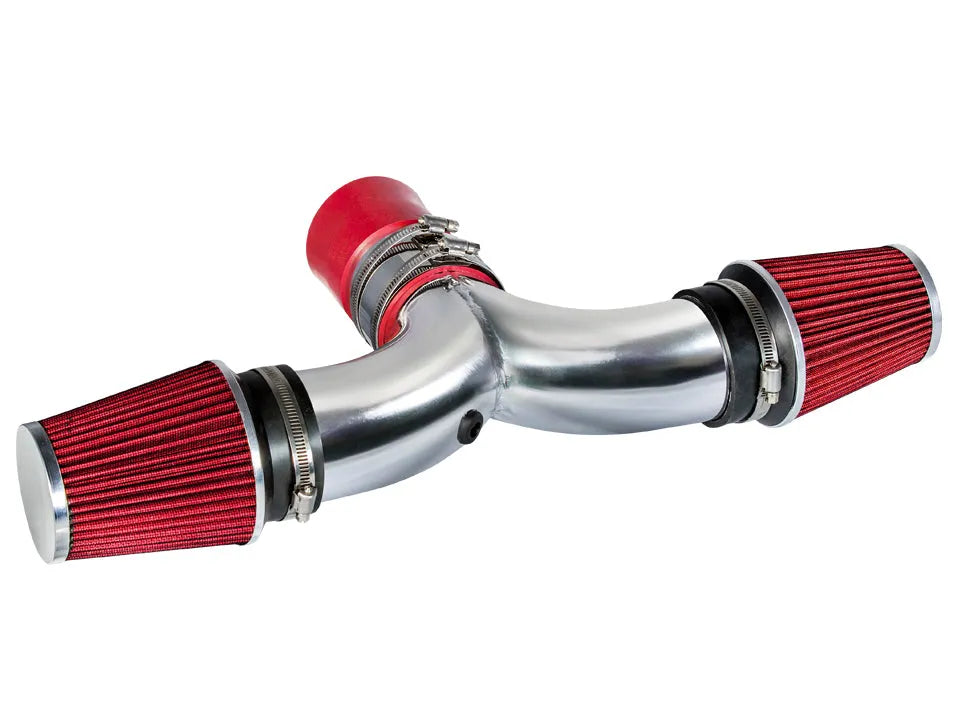 Short Ram Air Intake Kit For 2003-2008 Dodge Ram Hemi 5.7L V8 Dual, 2004-2007 Dodge Durango Hemi 5.7L V8 Dual (With 2 Filters) | Rtunes Racing | SI-DG-09RD