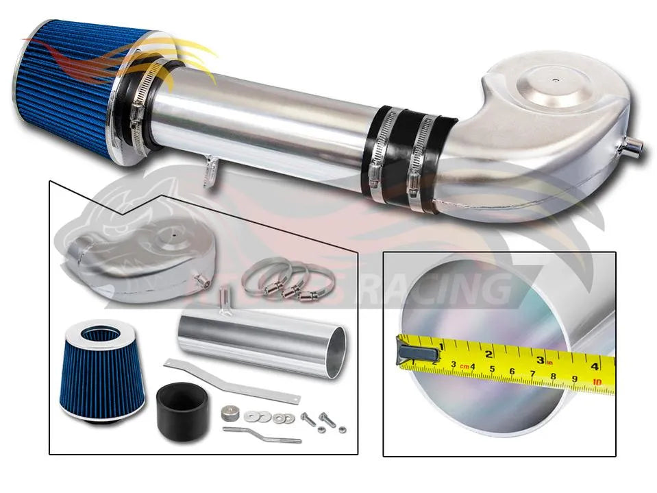 Short Ram Air Intake Kit For 1994-2001 Dodge Ram 1500 5.2L/5.9L V8, 1994-2002 Dodge Ram 2500 5.9L V8 (With Filter) | Rtunes Racing | SI-DG-22BL