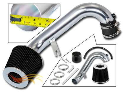Parts included in the black SI-HD-05 short ram intake kit for 2001-2005 Honda Civic 1.7L – Rtunes Racing