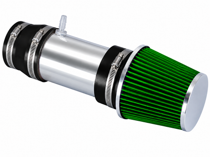 Short Ram Air Intake Kit - Polished Green