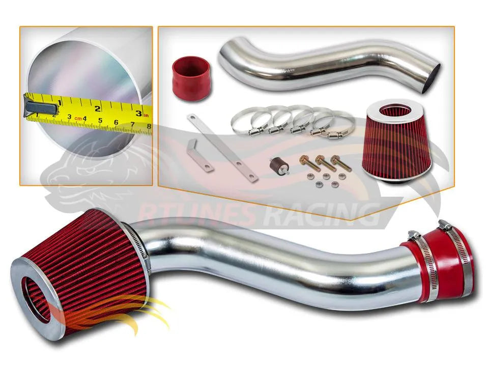 Short Ram Air Intake Kit For 1997-2004 Jeep Wrangler L4 2.5L | Rtunes Racing | SI-JP-04RD