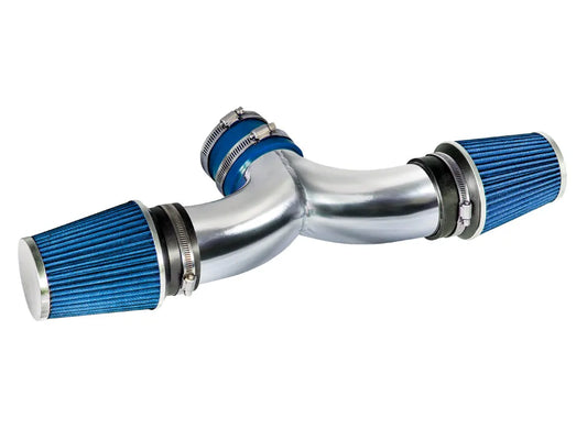 Short Ram Air Intake Kit For 2005-2010 Jeep Grand Cherokee 5.7L V8, 2006-2010 Jeep Grand Cherokee 6.1L SRT8 V8, 2006-2010 Commander 5.7L V8 Dual (With 2 Filters) | Rtunes Racing | SI-JP-13BL