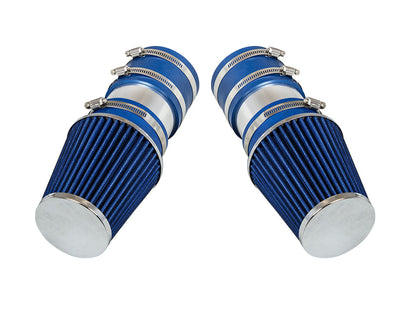 SI-MB-04 polished intake with blue filter
