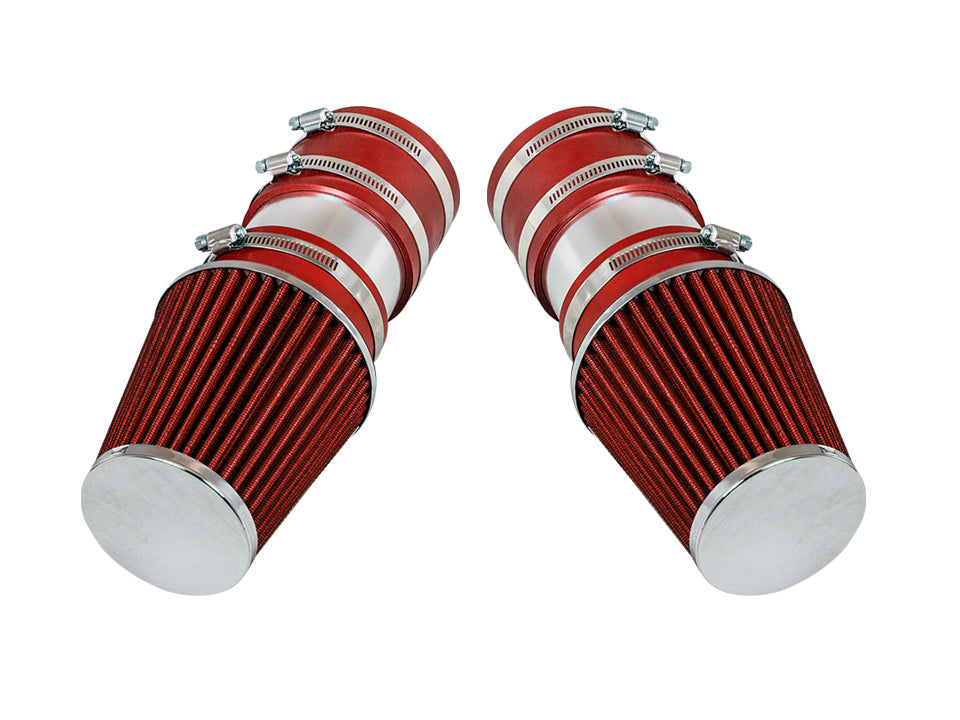 SI-MB-04 polished intake with red filter