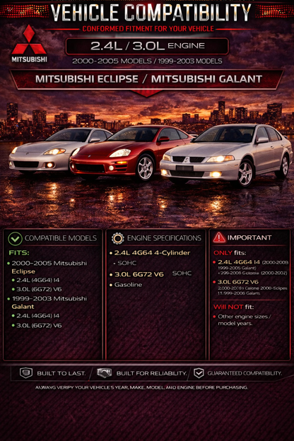2000-2005 Mitsubishi Eclipse, 1999-2003 Galant 2.4L/3.0L Short Ram Air Intake Kit | Rtunes Racing | SI-MT-05