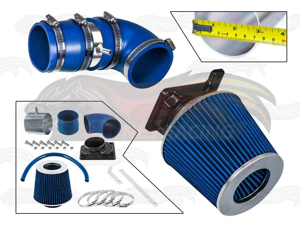 Short Ram Air Intake Kit For 2002-2007 Mitsubishi Lancer 2.0L L4 | Rtunes Racing | SI-MT-07BL