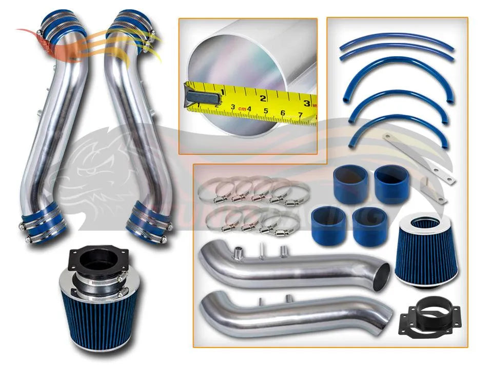 Short Ram Air Intake Kit For 1990-1996 Nissan 300Zx 3.0L V6 N/A (With Filter) | Rtunes Racing | SI-NS-05BL