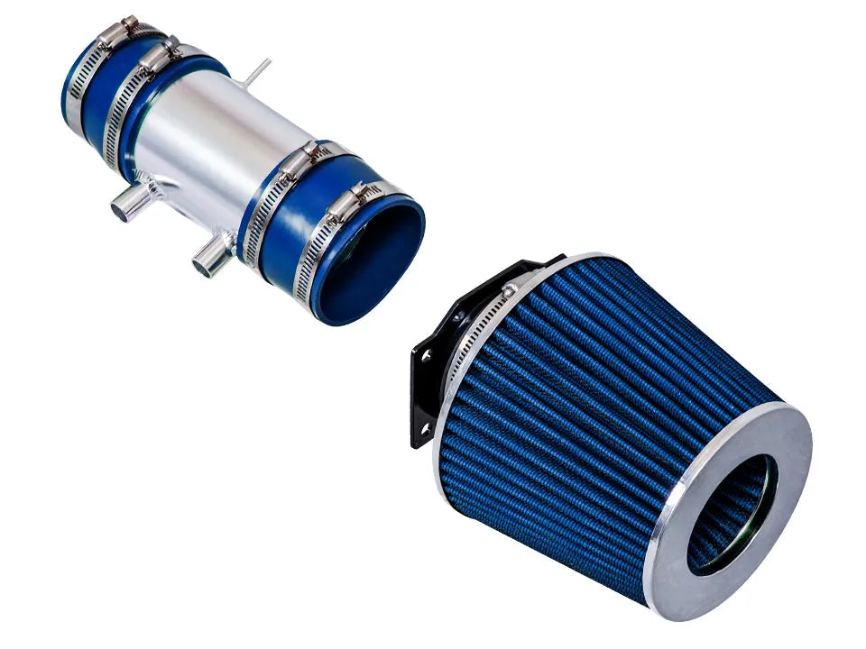 SI-NS-07 polished intake with blue filter