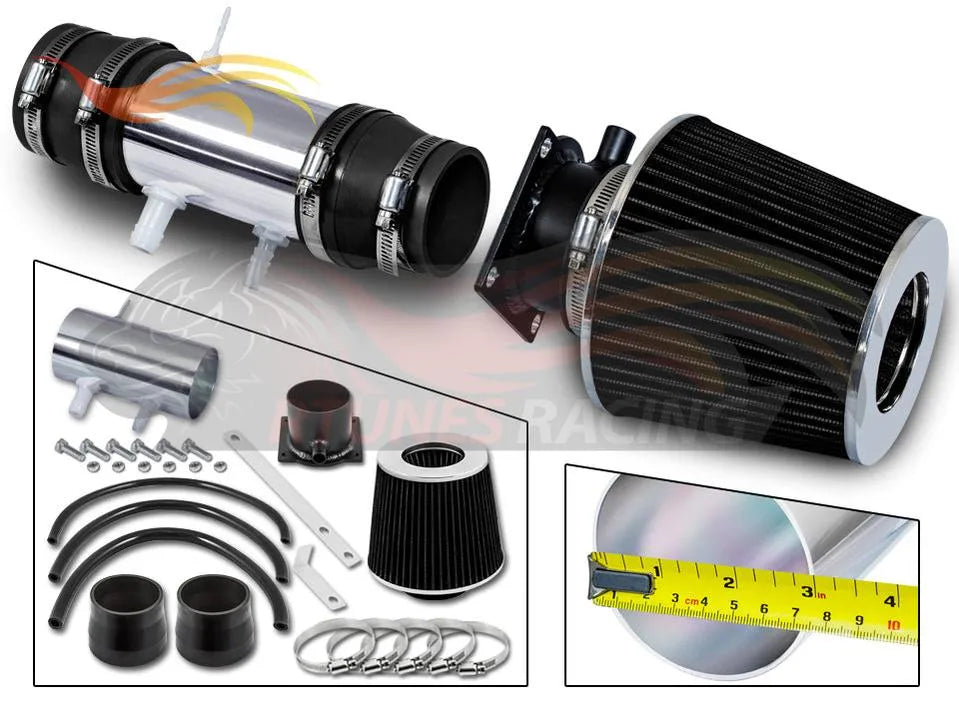 Short Ram Air Intake Kit For 1991-1995 Nissan Pathfinder, Pickup 3.0L V6 XE SE | Rtunes Racing | SI-NS-08CK