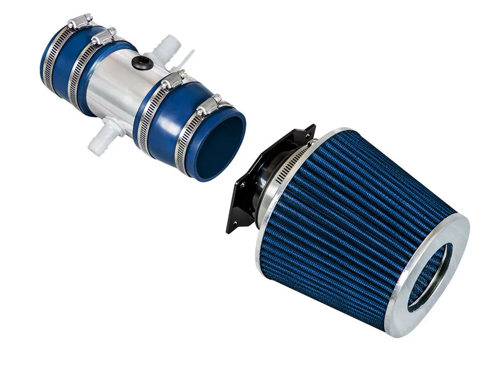 SI-NS-12 polished intake with blue filter