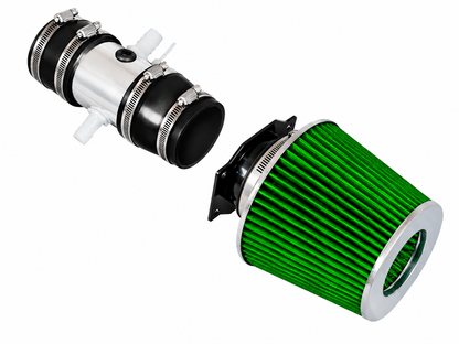Short Ram Air Intake Kit For 1995-1999 Nissan Maxima, Infiniti I30 V6 | Rtunes Racing | SI-NS-12 - Polished Green