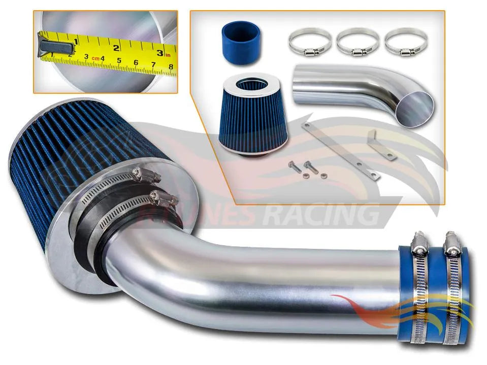 Short Ram Air Intake Kit For 2003-2004 Saturn Ion 1 2 3 2.2L Ecotec DOHC | Rtunes Racing | SI-ST-03BL