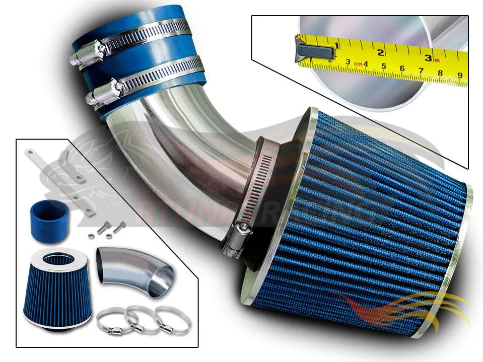 Short Ram Air Intake Kit For 2000-2003 Toyota Rav4 2.0L L4, 2004-2005 Toyota Rav4 2.4L L4 | Rtunes Racing | SI-TY-12BL