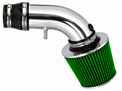 Short Ram Air Intake Kit For 1990-1999 Toyota Celica - Polished Pipe Green