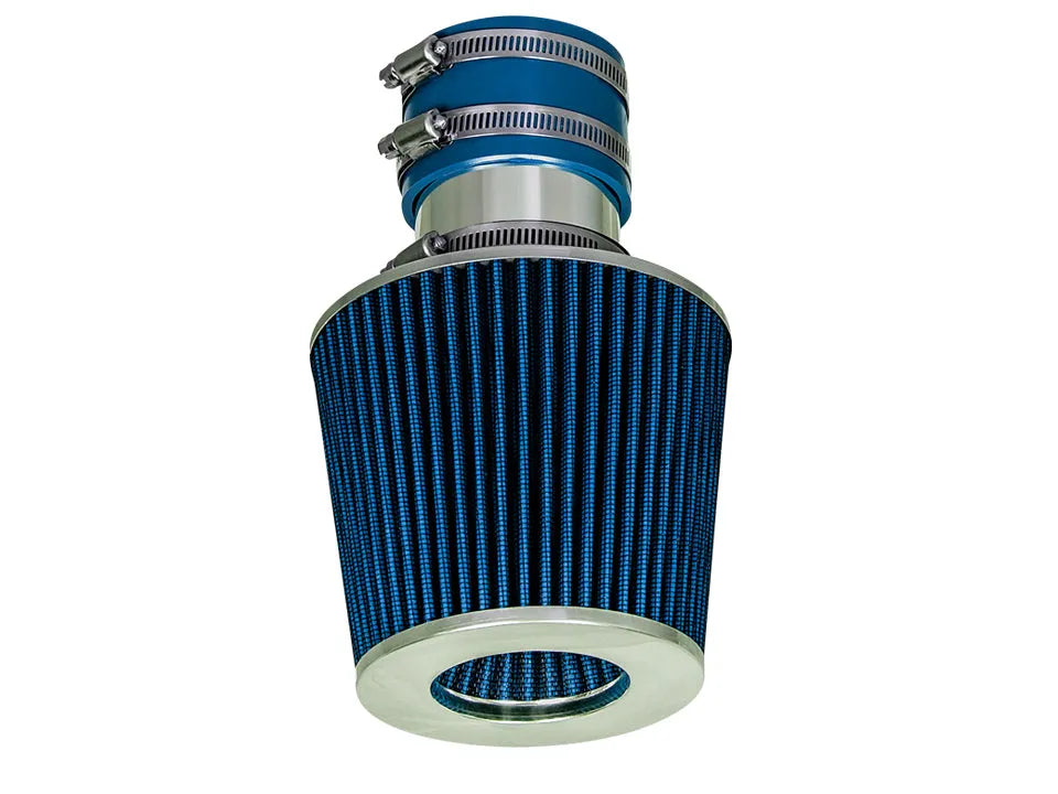 SI-VW-05 polished intake with blue filter