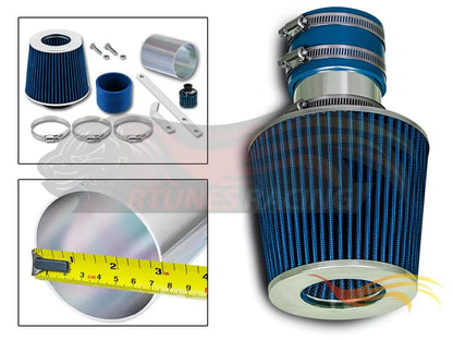 Short Ram Air Intake Kit For 1993-1998 VW Jetta, VW Passat, VW Golf 2.8L V6, 1992-1994 VW Corrado 2.8L V6 GLX, GTI, VR6, MK3, A3, SLC | Rtunes Racing | SI-VW-05BL