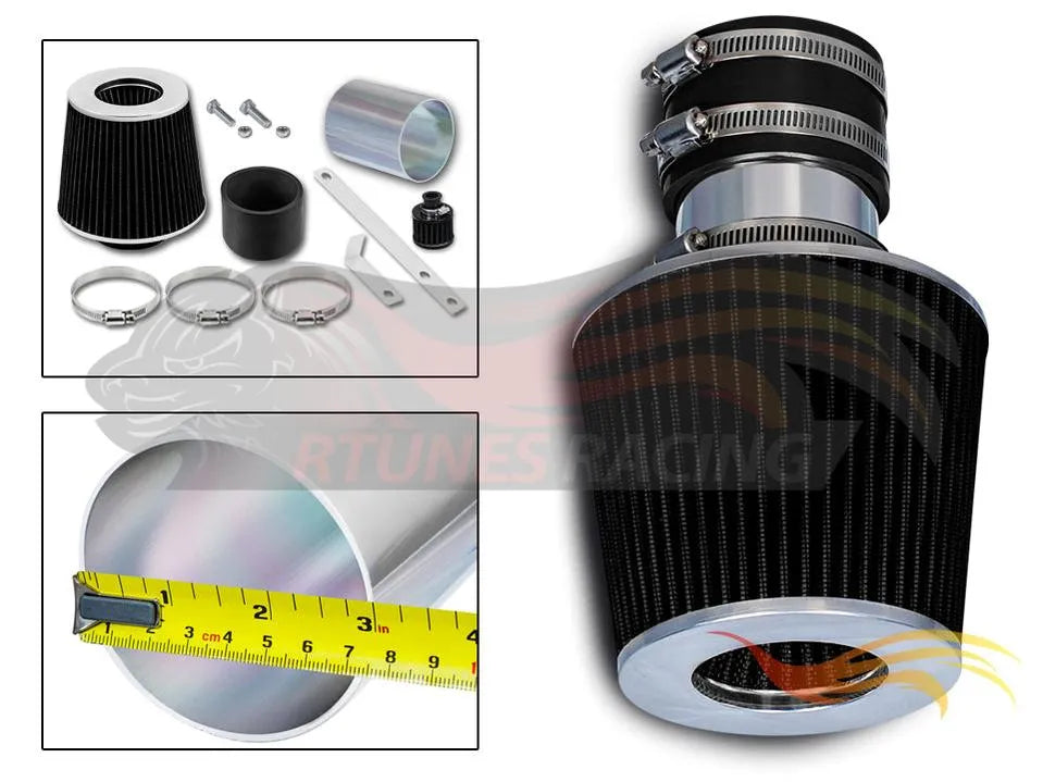 Short Ram Air Intake Kit For 1993-1998 VW Jetta, VW Passat, VW Golf 2.8L V6, 1992-1994 VW Corrado 2.8L V6 GLX, GTI, VR6, MK3, A3, SLC | Rtunes Racing | SI-VW-05CK