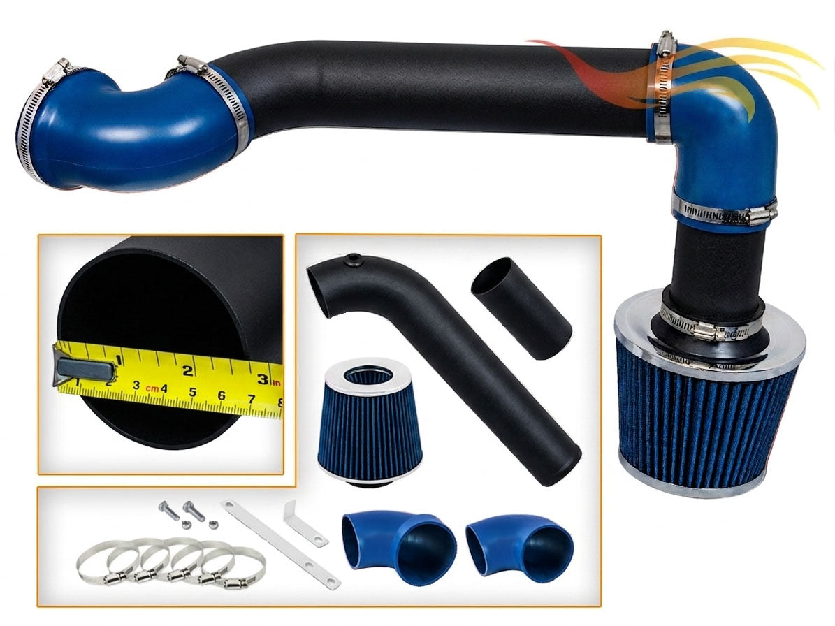 Cold Air Intake Kit For 1995-1997 Chevy Camaro 3.8L V6 (2Pcs) | Rtunes Racing | WCI-CH-04BLB