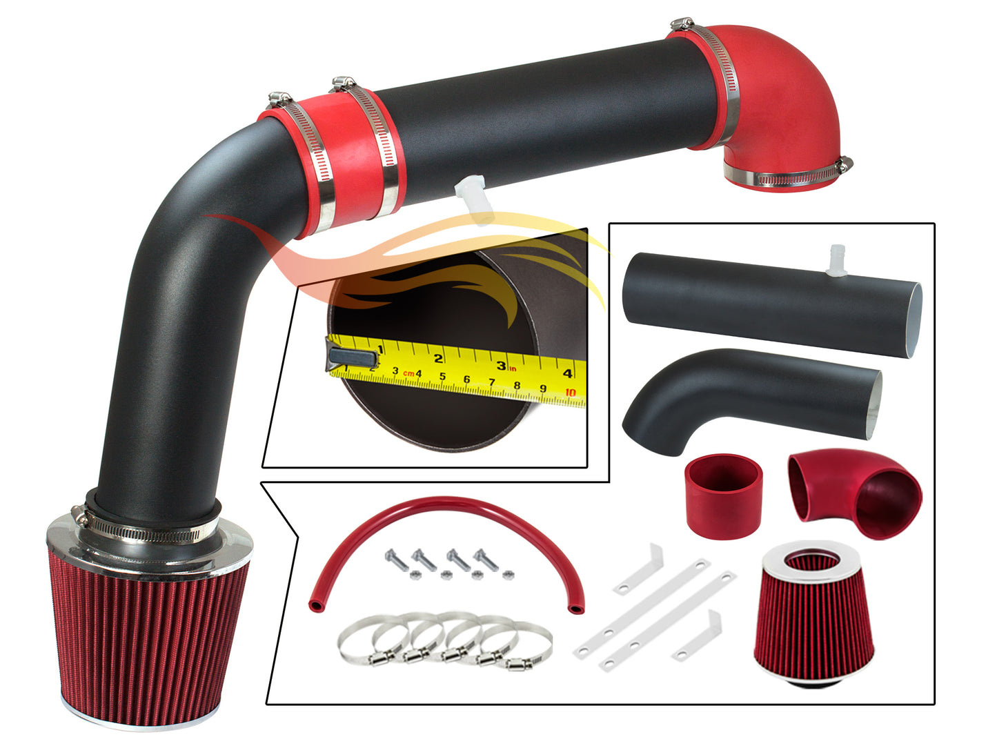 Cold Air Intake Kit For 2009-2017 Dodge Ram 5.7L V8 | Rtunes Racing | WCI-DG-13RDB