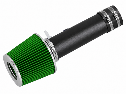 Rtunes Racing WSI-AC-07 matte black pipe short ram air intake, Green