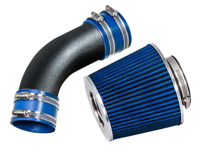 Rtunes Racing WSI-AD-02 matte black pipe short ram air intake, Blue