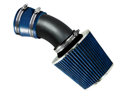 Rtunes Racing WSI-BM-03 matte black pipe short ram air intake, Blue