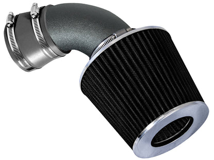 Rtunes Racing WSI-BM-07 matte black pipe short ram air intake, Gray