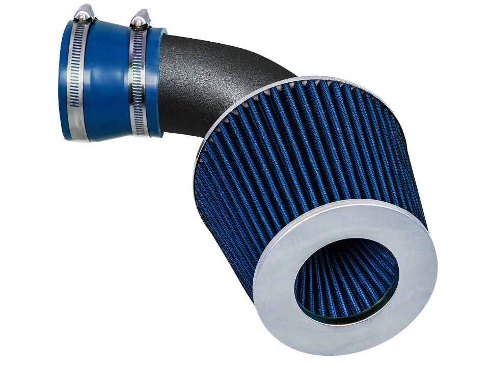 Rtunes Racing WSI-BU-01 matte black pipe short ram air intake, Blue