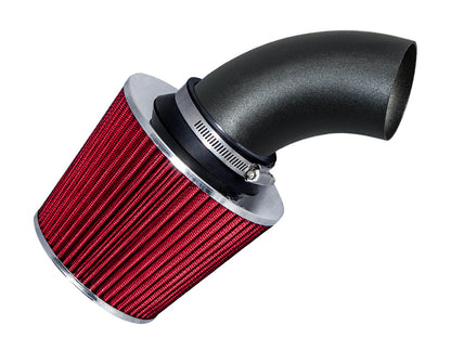 Rtunes Racing WSI-CD-02 matte black pipe short ram air intake, Red