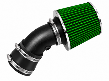 Rtunes Racing WSI-CH-04 matte black pipe short ram air intake, Green