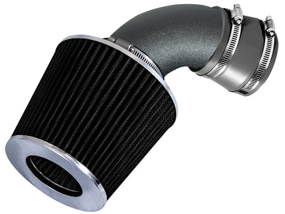 Rtunes Racing WSI-CH-12 matte black pipe short ram air intake, Gray