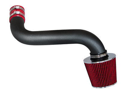 Rtunes Racing WSI-CH-18 matte black pipe short ram air intake, Red