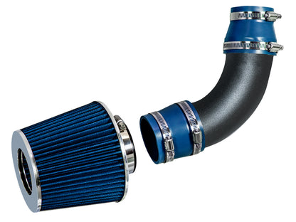 Rtunes Racing WSI-CH-22 matte black pipe short ram air intake, Blue