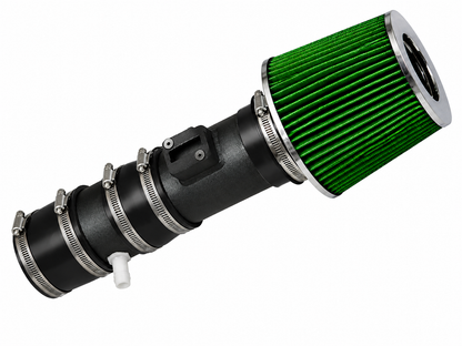 Rtunes Racing WSI-CH-30 matte black pipe short ram air intake, Green