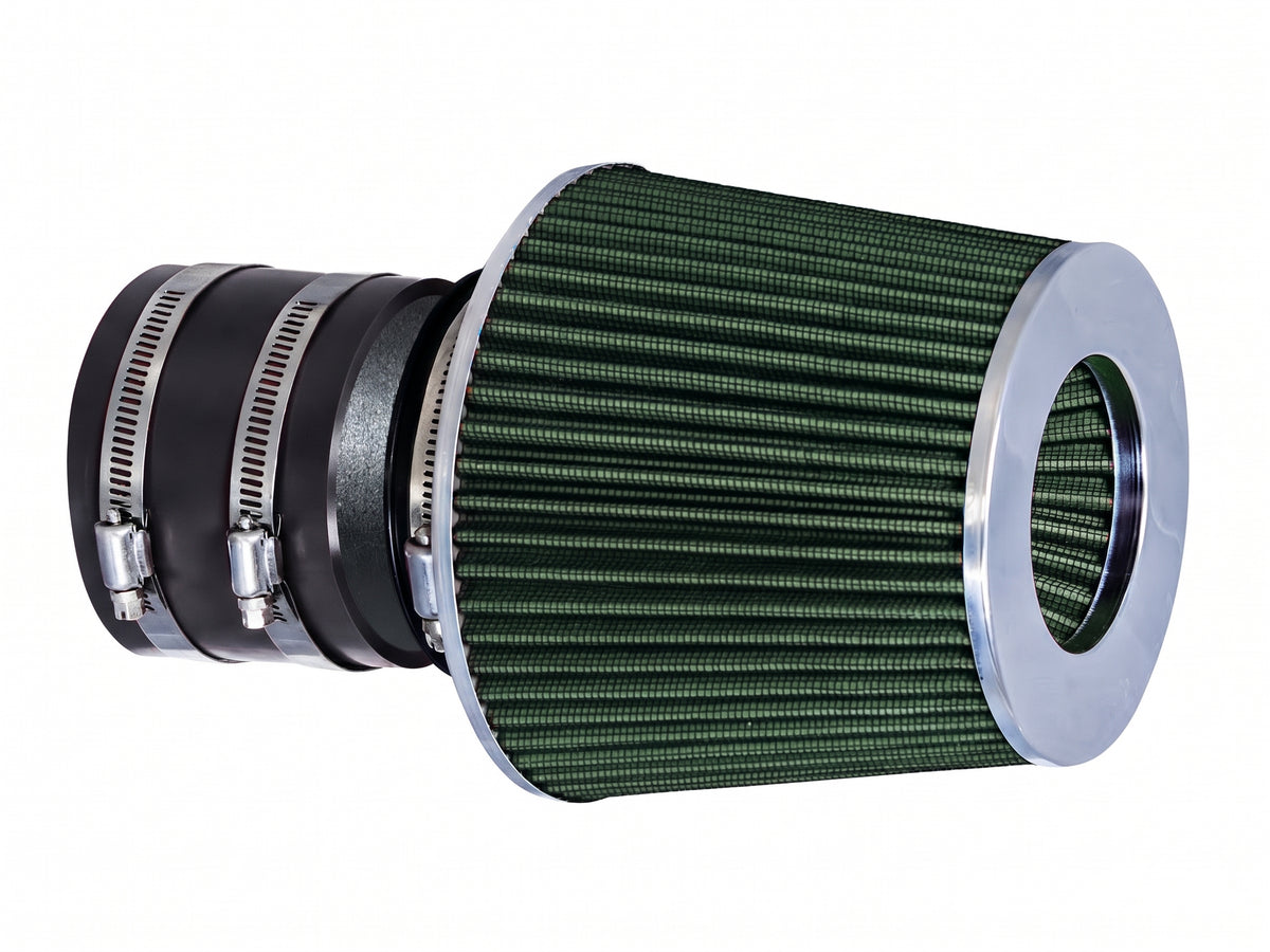 Rtunes Racing WSI-CH-35 matte black pipe short ram air intake, Green