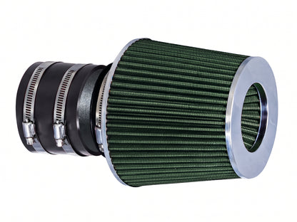 Rtunes Racing WSI-CH-35 matte black pipe short ram air intake, Green