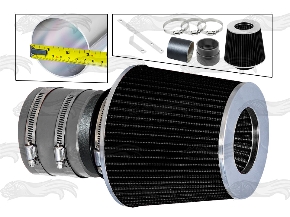 Short Ram Air Intake Kit For 1997-2003 Malibu 3.1L, 1999-2004 Alero 3.4L, 1999-2005 Grand Am 3.4L V6 | Rtunes Racing | WSI-CH-35GYB