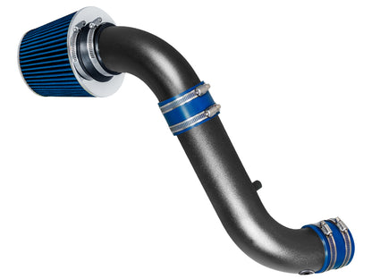 Rtunes Racing WSI-DG-05 matte black pipe short ram air intake, Blue