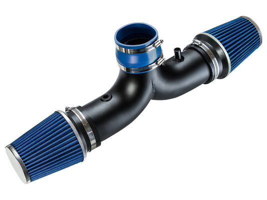 Short Ram Intake For 02-08 Dodge Ram / 04-07 Dodge Dakota/Durango / 04-07 Jeep Liberty 3.7L 4.7L With Dual(2) Filters WSI-DG-07BLB