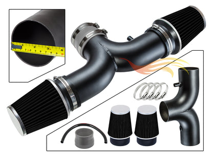 2004-2009 Dodge Durango/Dakota, 2002-2008 Ram 1500, 2004-2007 Jeep Liberty 3.7L/4.7L (Dual) Short Ram Air Intake Kit | Rtunes Racing | SI-DG-07