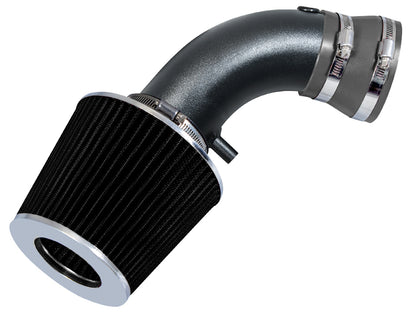 Short ram intake kit for 2001-2007 Dodge Caravan, Chrysler Voyager 3.3L, gray with matte black pipe – Rtunes Racing SI-DG-18