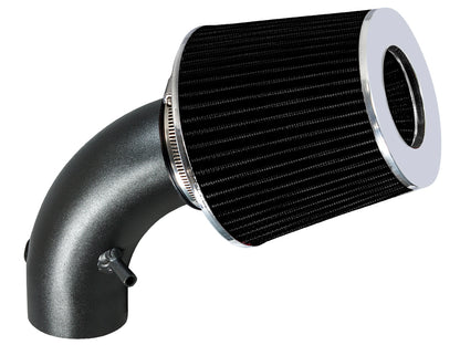 Rtunes Racing WSI-DG-19 matte black pipe short ram air intake, Gray