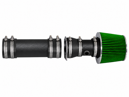 Rtunes Racing WSI-FD-06 matte black pipe short ram air intake, Green