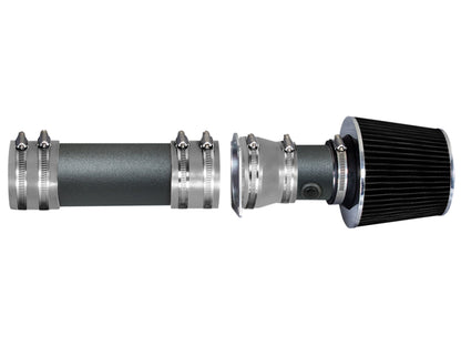Rtunes Racing WSI-FD-06 matte black pipe short ram air intake, Gray