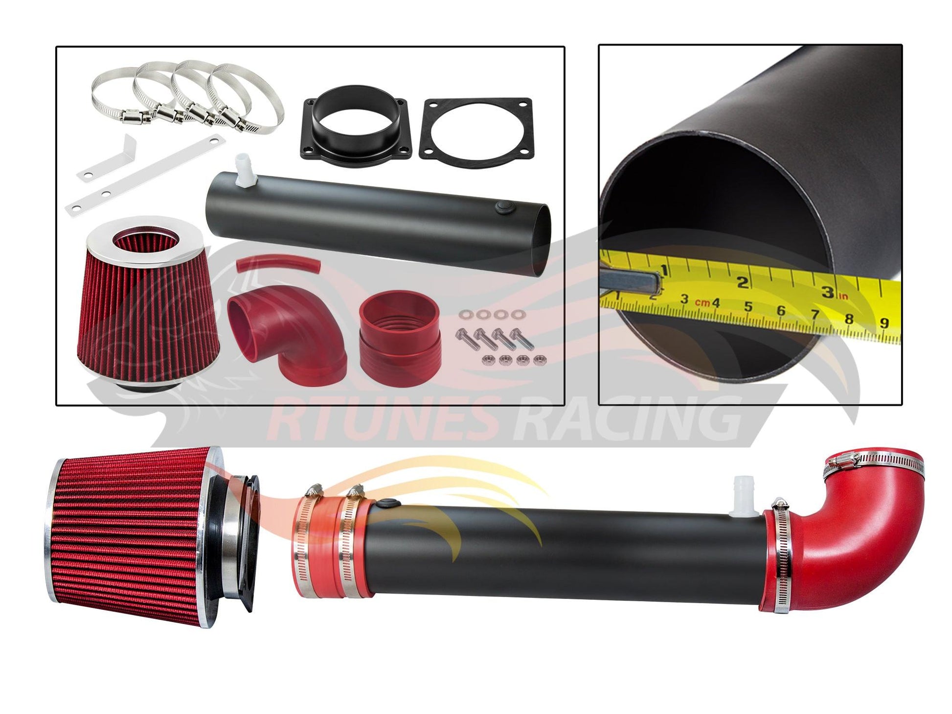 Short Ram Air Intake Kit For 1995-2000 Ford Explorer/Ford Ranger Ohv 4.0L V6 | Rtunes Racing | WSI-FD-07RDB