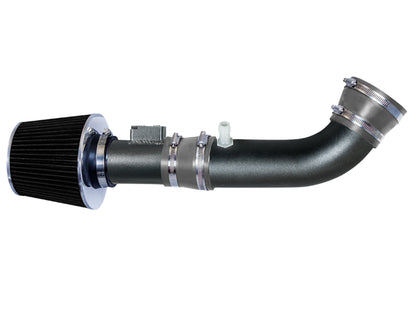 Rtunes Racing WSI-FD-17 matte black pipe short ram air intake, gray
